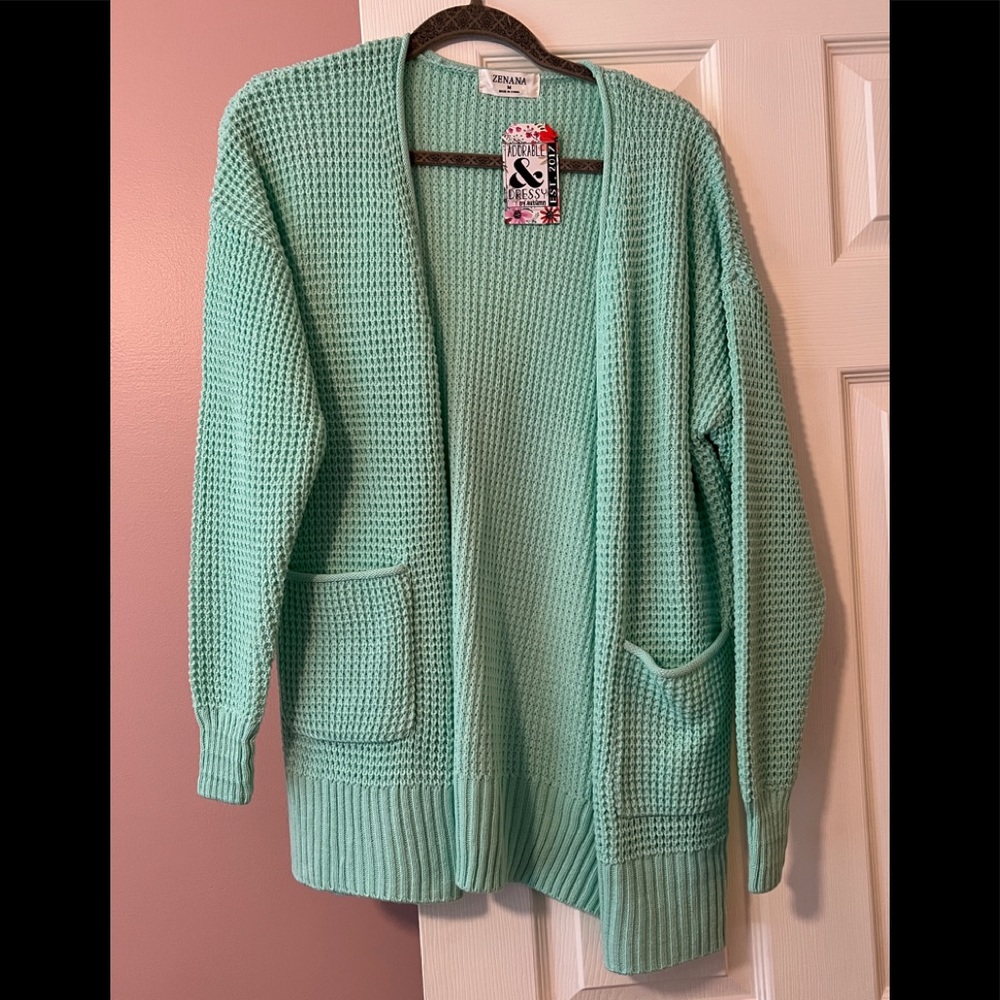 NWT mint green sweater